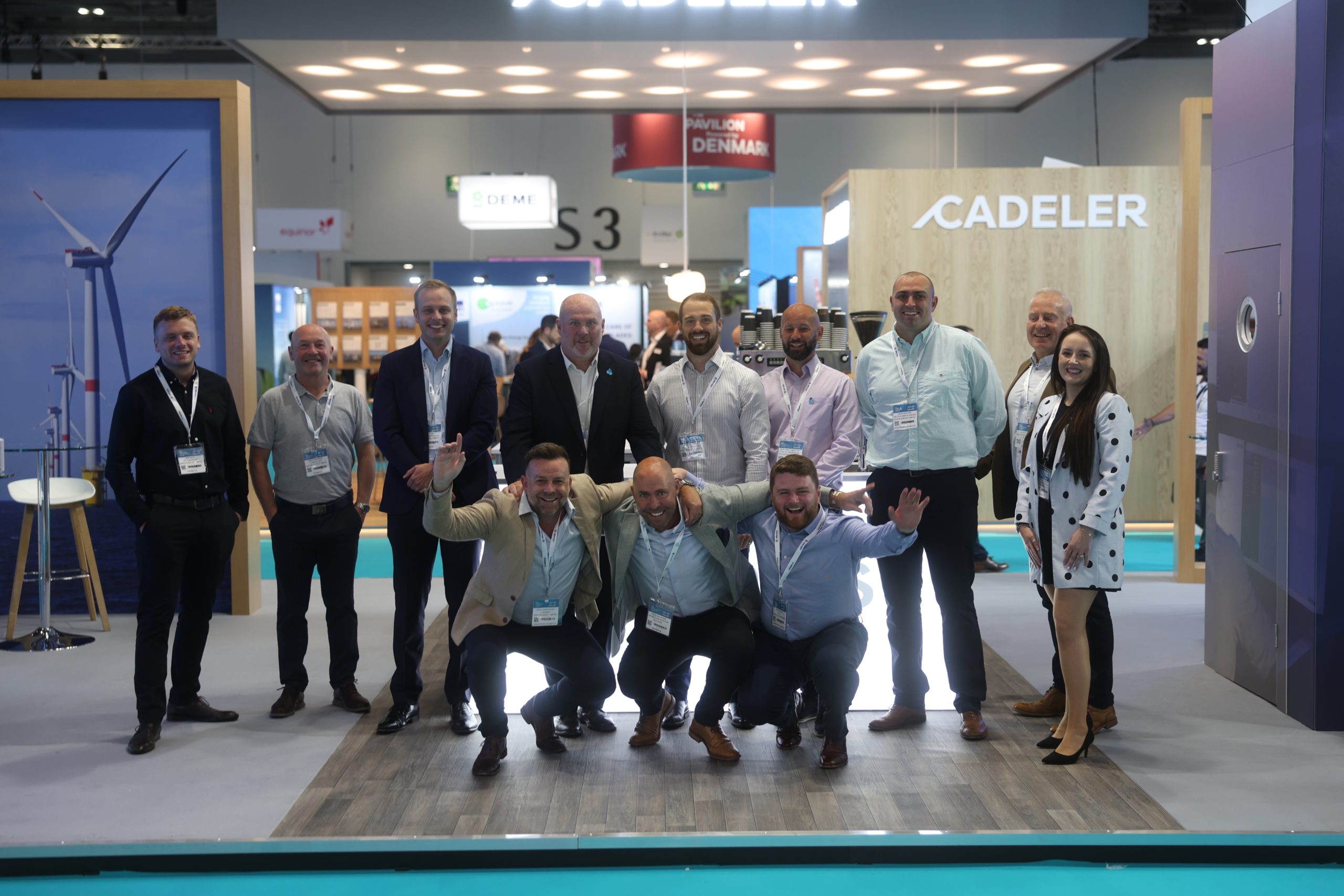 Photo showing the team from RTS Wind Group at Renewable UK London 2025